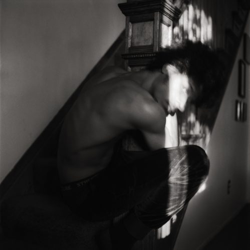 Grummas Staircase, Self-Portrait, Edmonson Village, 2024