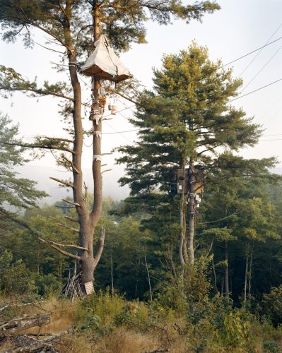 Tree Sits Camp, White Pine, Huntingdon County, Pennsylvania, 2017 ©Mitch Epstein